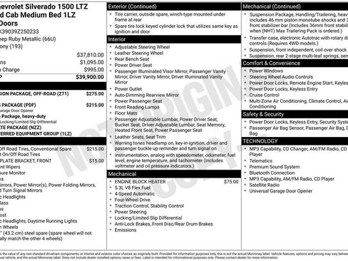 Used 2009 Chevrolet Silverado 1500 LTZ w/ Suspension Package, Off-Road AWD/4WD image 36