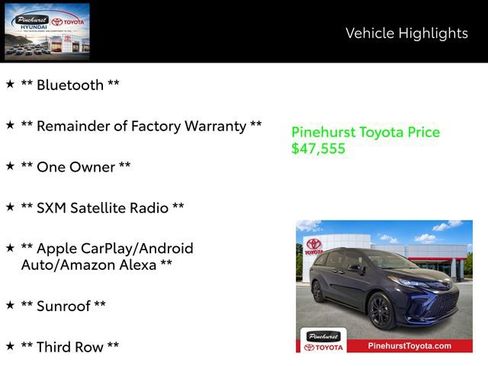 Certified 2025 Toyota Sienna XSE FWD image 7