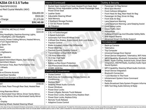 Certified 2023 MAZDA CX-5 AWD 2.5 Turbo image 27