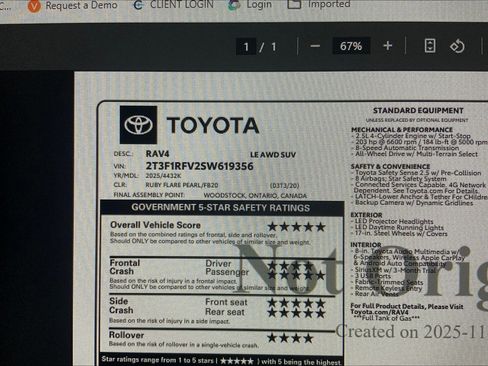 New 2025 Toyota RAV4 LE image 18