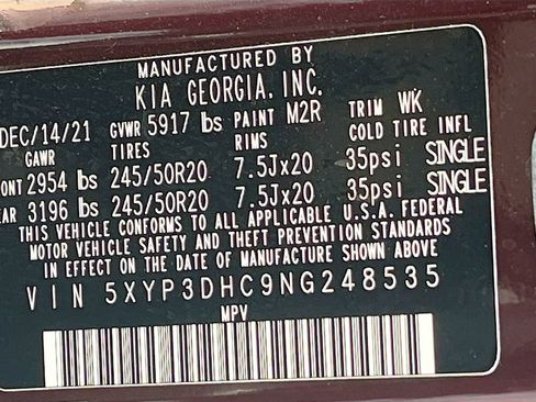 Used 2022 Kia Telluride EX w/ EX Premium Package AWD/4WD image 35