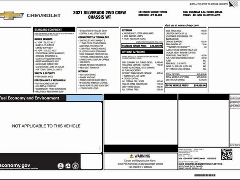 Used 2021 Chevrolet Silverado 3500 W/T w/ WT Fleet Convenience Package image 49