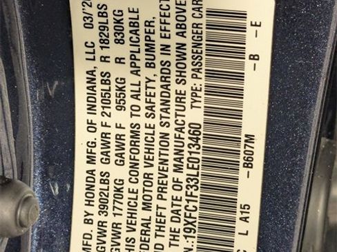 Used 2020 Honda Civic EX image 32