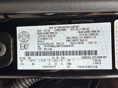 Used 2026 Ford F150 Lariat w/ Equipment Group 502A High AWD/4WD image 42