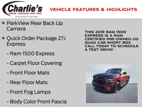 Certified 2019 RAM 1500 Express w/ Express Value Package image 7