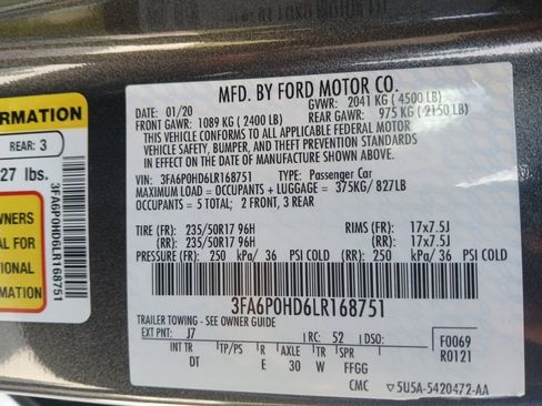 Used 2020 Ford Fusion SE FWD image 38