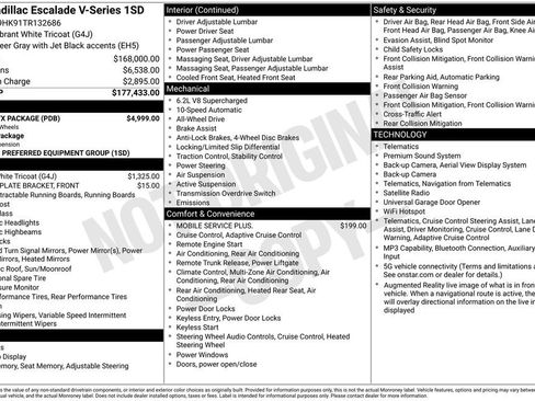 Used 2026 Cadillac Escalade V w/ LPO, ONYX Package AWD/4WD image 46