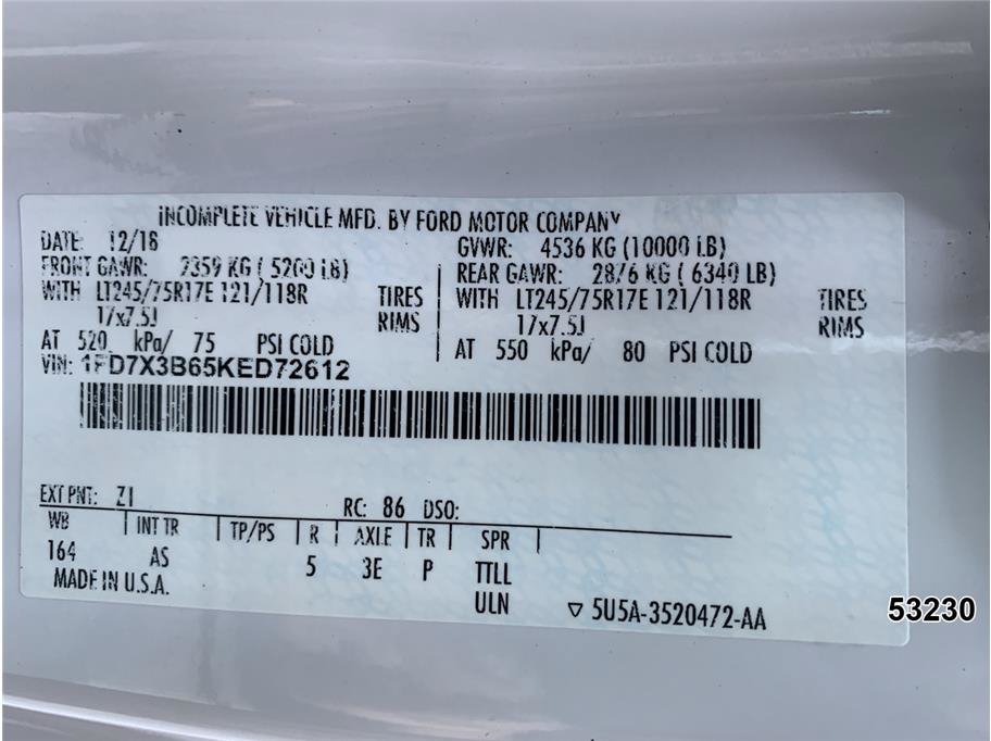Used 2019 Ford F350 XL w/ XL Value Package AWD/4WD image 16