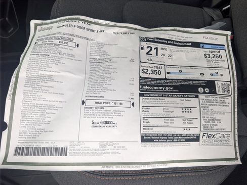 New 2026 Jeep Wrangler Unlimited Sport AWD/4WD image 31
