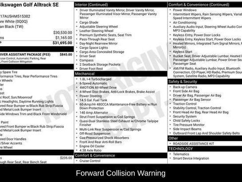 Used 2017 Volkswagen Golf Alltrack SE image 14