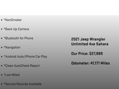 Used 2021 Jeep Wrangler Unlimited Sahara w/ Cold Weather Group AWD/4WD image 18