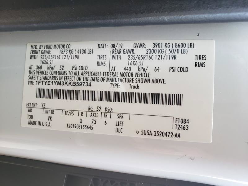 Used 2019 Ford Transit 150 130 Low Roof RWD image 25