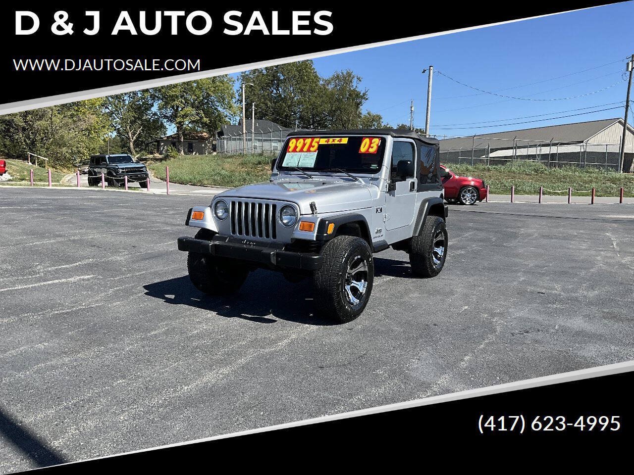 Used 2003 Jeep Wrangler X AWD/4WD image 1