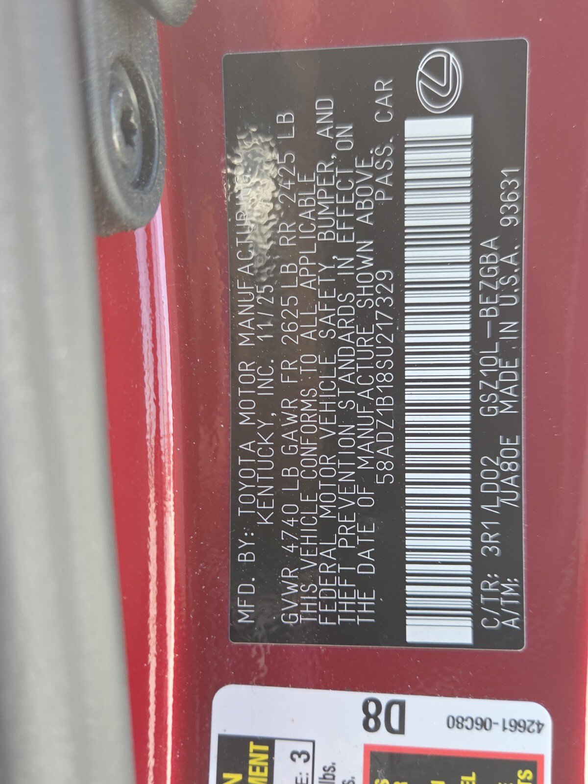 Used 2025 Lexus ES 350 w/ Premium Package FWD image 13