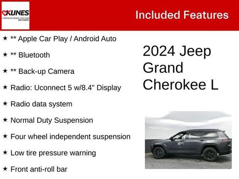Used 2024 Jeep Grand Cherokee L Laredo AWD/4WD image 3