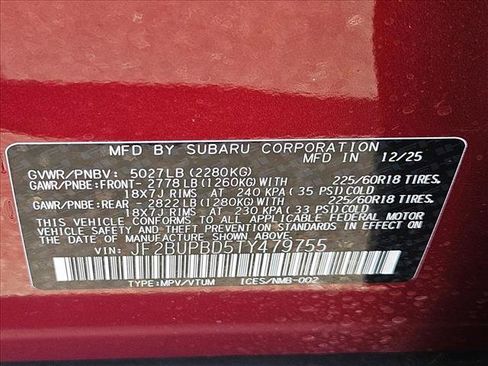 New 2026 Subaru Outback Premium AWD/4WD image 18