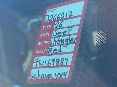 New 2026 Jeep Wrangler Sahara w/ Safety Group image 24