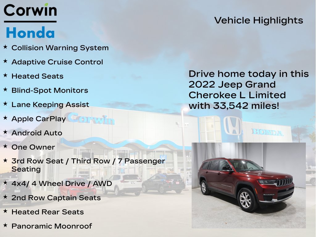 Used 2022 Jeep Grand Cherokee L Limited AWD/4WD image 7
