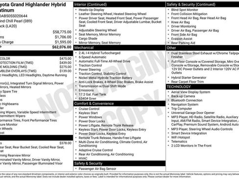 Used 2025 Toyota Grand Highlander AWD Hybrid image 17