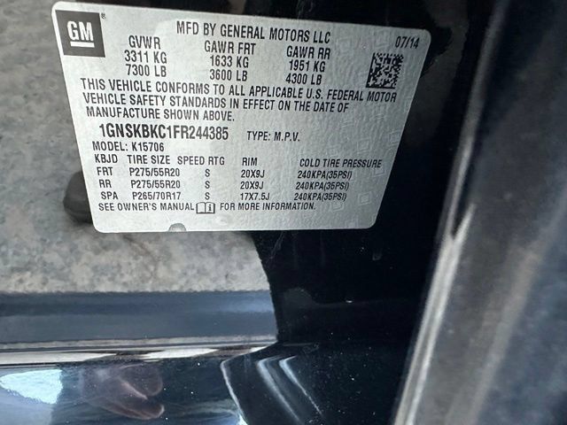 Used 2015 Chevrolet Tahoe LT w/ Max Trailering Package AWD/4WD image 12