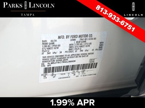 Certified 2024 Lincoln Aviator Reserve w/ Equipment Group 201A AWD/4WD image 37