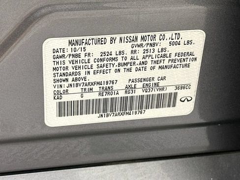 Used 2015 INFINITI Q50 AWD w/ Navigation Package image 37
