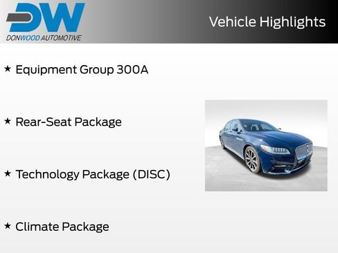 Used 2017 Lincoln Continental Reserve w/ Luxury Package AWD/4WD image 3