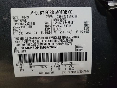 Used 2021 Ford Explorer XLT w/ Equipment Group 202A AWD/4WD image 33