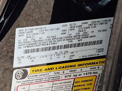 Used 2024 Ford Expedition Max Limited RWD image 34