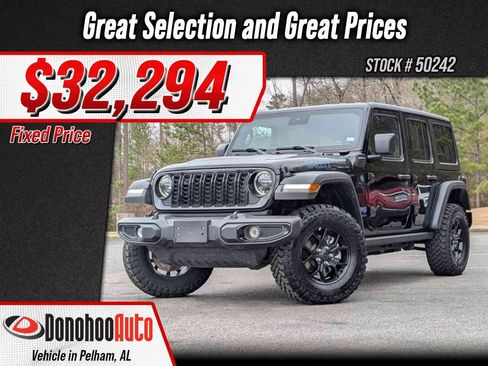 Used 2025 Jeep Wrangler Unlimited Sport S 4xe AWD/4WD image 1