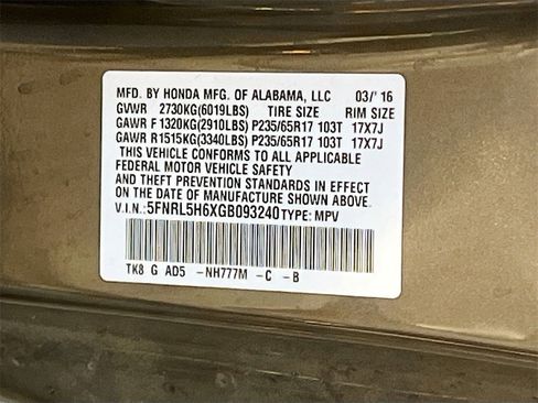 Used 2016 Honda Odyssey EX-L image 33