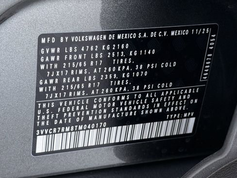 New 2026 Volkswagen Tiguan S image 24