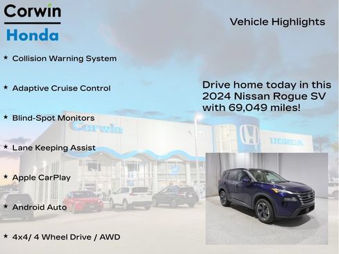 Used 2024 Nissan Rogue SV AWD/4WD image 6