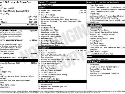 Used 2022 RAM 1500 Laramie w/ Sport Appearance Package AWD/4WD image 1