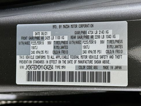 Used 2021 MAZDA CX-5 Grand Touring w/ GT Premium Package image 12