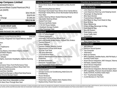 Used 2024 Jeep Compass Limited w/ Sun and Sound Group AWD/4WD image 2