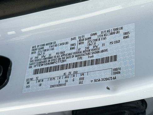 Certified 2021 Ford F150 Tremor w/ Equipment Group 401A Mid AWD/4WD image 32