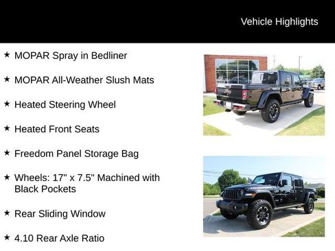 New 2026 Jeep Gladiator Rubicon w/ Steel Power Dome Hood Package AWD/4WD image 6