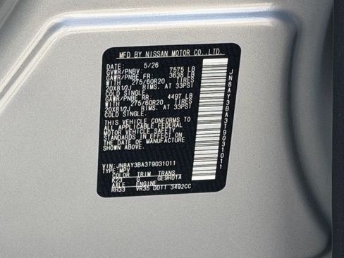 New 2026 Nissan Armada SL w/ Captain's Chari Seat Package RWD image 17
