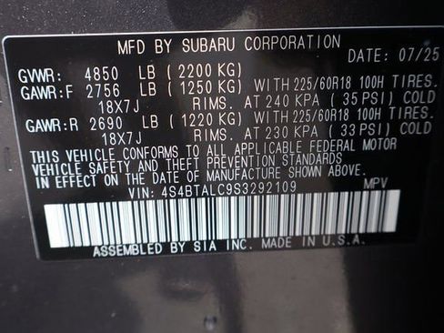 Certified 2025 Subaru Outback Onyx Edition w/ Popular Package #2 AWD/4WD image 23