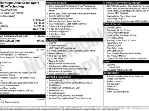 Used 2023 Volkswagen Atlas Cross Sport SE w/ Panoramic Sunroof Package image 7