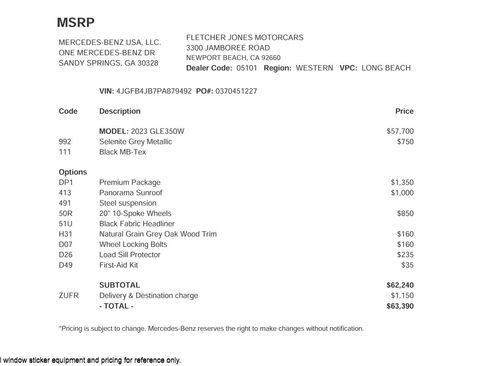 Certified 2023 Mercedes-Benz GLE 350 image 2