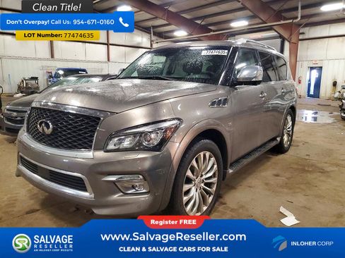 Used 2016 INFINITI QX80 4WD w/ Deluxe Technology Package image 1
