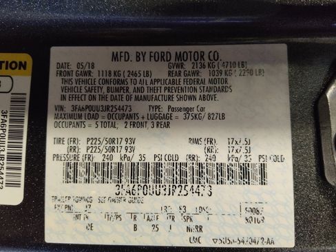 Used 2018 Ford Fusion S image 33