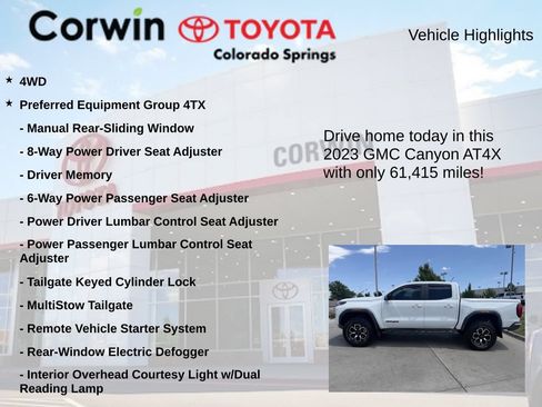 Used 2023 GMC Canyon AT4X AWD/4WD image 7