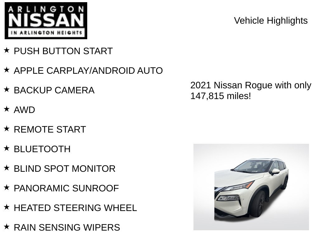 Used 2021 Nissan Rogue SV w/ Premium Package AWD/4WD image 7