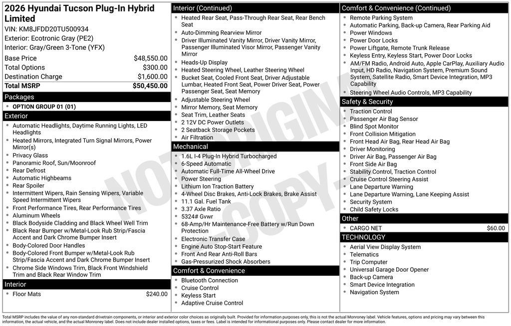 New 2026 Hyundai Tucson Limited AWD/4WD image 4
