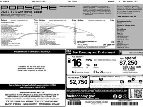 Certified 2022 Porsche 911 GT3 image 44