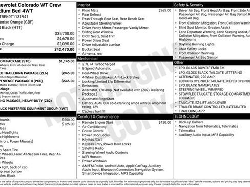 New 2026 Chevrolet Colorado W/T w/ WT Custom Package image 4