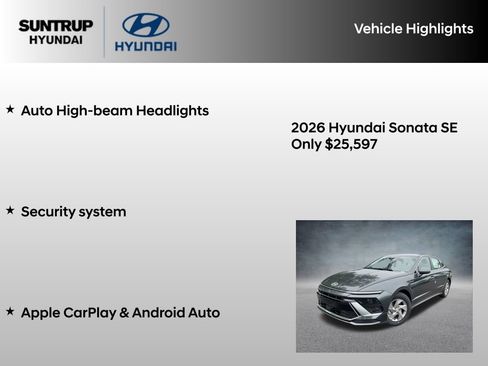 Used 2026 Hyundai Sonata SE FWD image 16